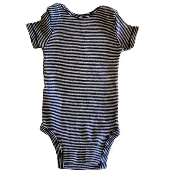 Carter's Boys 1-Pc Short Sleeve Knit Bodysuits 3M Pullover Snap Crotch Set of 4 - Picture 12 of 16